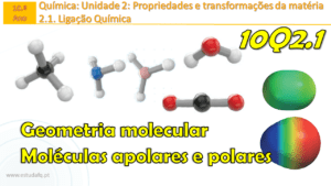 Geometria das moléculas | Moléculas polares e apolares | Exercícios | 10Q2.1