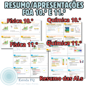 Resumo da matéria Apresentações FQA - 10.º e 11.º completo 1
